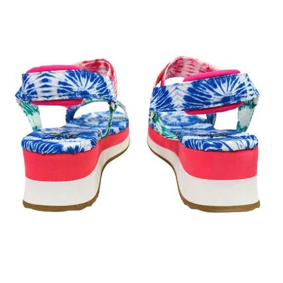 Dirty Laundry Goin’ Out Multicolor Tie Dye Chunky Platform Sandals - Size 9.5 - Picture 5 of 9